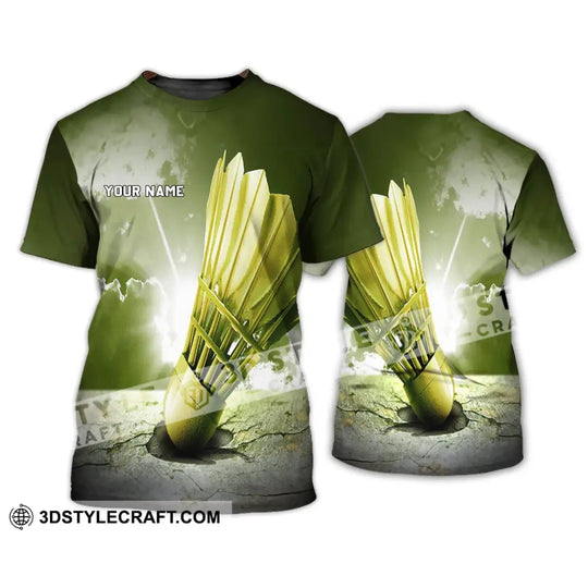 Unisex Shirt - Custom Name Badminton T-Shirt - Badminton Hoodie - Shirt for Badminton Players style option 2
