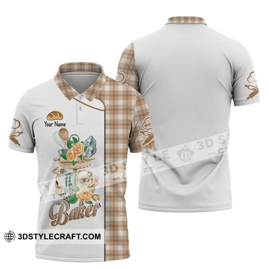 Unisex Shirt, Custom Name Baker Shirt, Bakery Chef Shirt, Baking Lovers Gift style option 4