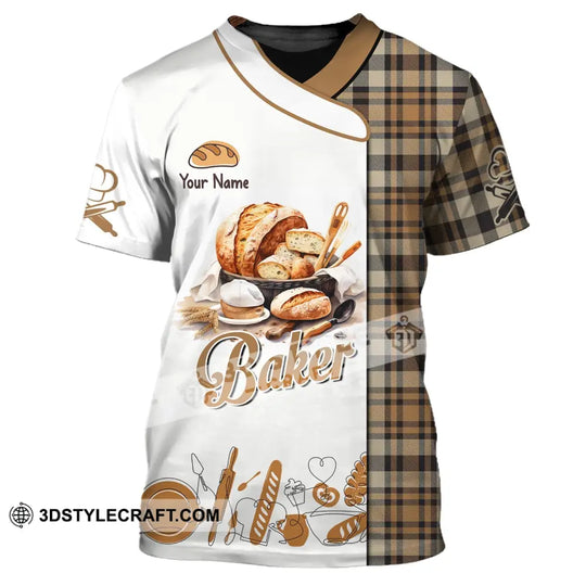 Unisex Shirt, Custom Name Baker Shirt, Bakery Chef Shirt, Baking Lovers Gift style option 2