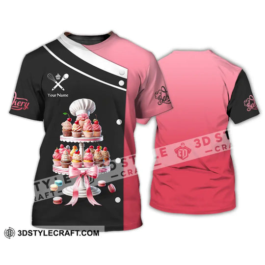 Unisex Shirt, Custom Name Baker Shirt, Bakery Shop T-Shirt, Bakery Chef Polo Long Sleeve style option 2