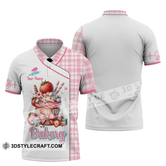 Unisex Shirt, Custom Name Baker Shirt, Bakery Uniform Shirt, Bakery Chef, Baking Lovers Gift style option 4
