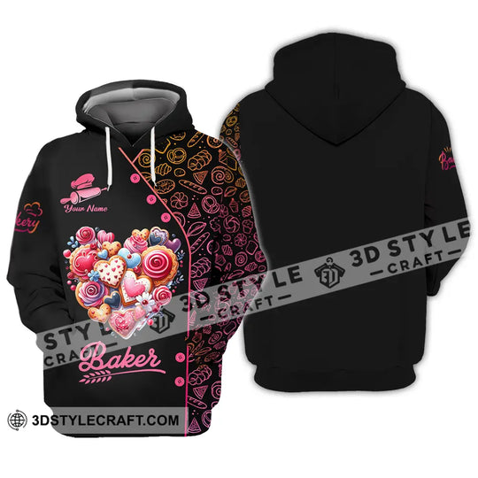 Unisex Shirt - Custom Name Shirt Baker Sweet Heart style option 3