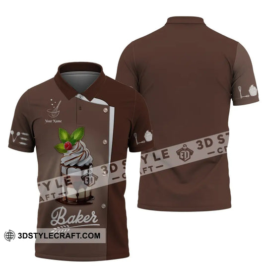 Unisex Shirt, Custom Name Bakery Shirt, Baker Shirt, Bakery Chef, Bakers Gift style option 4