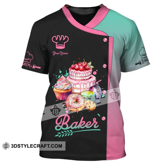 Unisex Shirt, Custom Name Bakery Shirt, Bakery Chef Shirt, Baking Lovers Gift style option 2