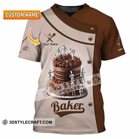 Unisex Shirt, Custom Name Bakery Shirt, Bakery Chef, Bakery Shop T-Shirt, Bakers Gift style option 1
