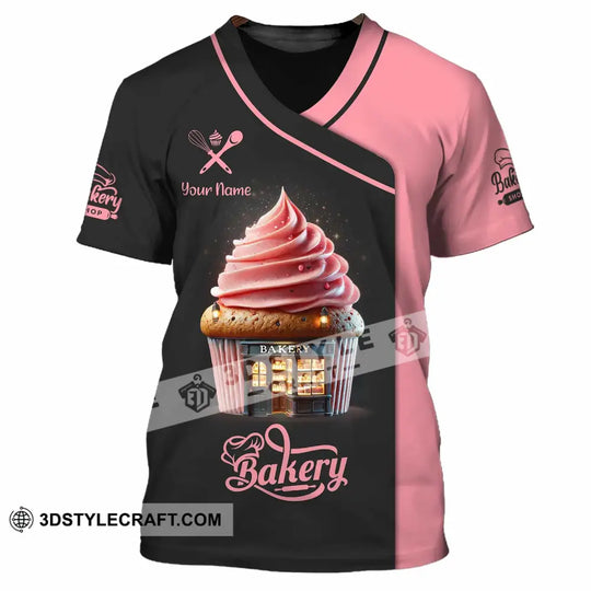 Unisex Shirt, Custom Name Bakery Shirt, Bakery Chef, Bakery Shop T-Shirt, Bakers Gift style option 2