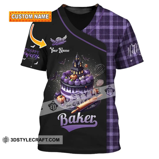 Unisex Shirt, Custom Name Bakery Shirt, Halloween Bakery, Bakery Shop T-Shirt, Bakers Gift style option 1