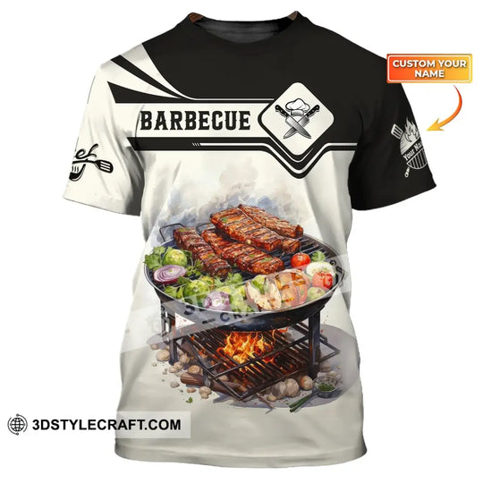 Unisex Shirt, Custom Name Barbecue Shirt, Barbecue Chef, Barbecue Polo, Gift for Barbecue Lovers style option 1