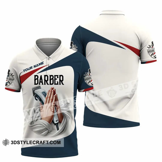 Unisex Shirt, Custom Name Barber Shirt, Barber Shop T-Shirt style option 4