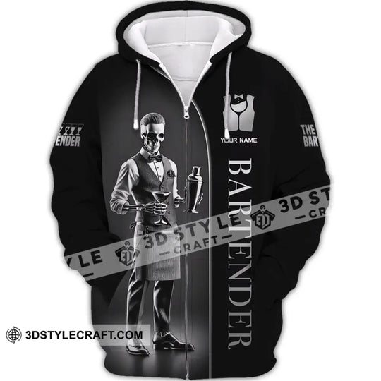Unisex Shirt, Custom Name Bartender Shirt, Gift for Bartender style option 3