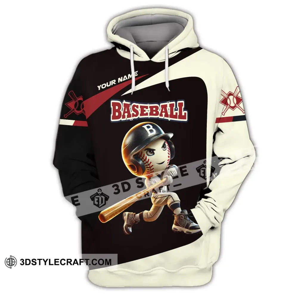 Unisex Shirt - Custom Name Baseball Hoodie / S T-Shirt