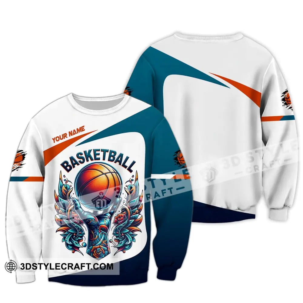 Unisex Shirt Custom Name Basketball Polo Club Uniform T-Shirt Long Sleeve / S