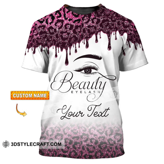 Unisex Shirt - Custom Name Shirt Beautiful Eyelash style option 1
