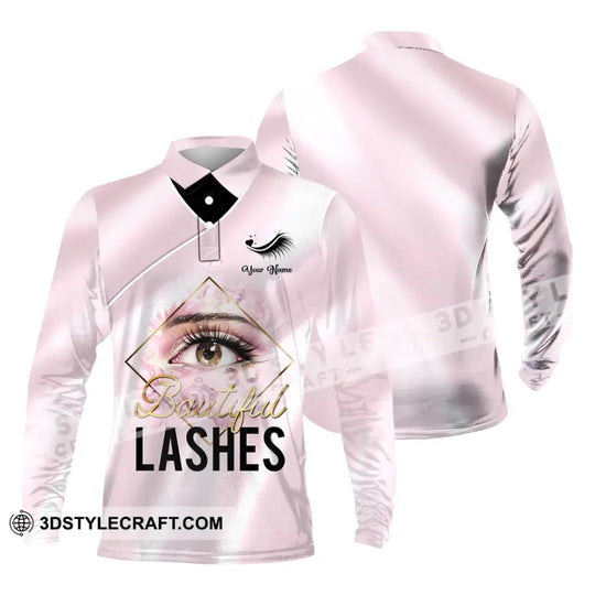 Unisex Shirt - Custom Name Beautiful Lashes Shirt style option 3