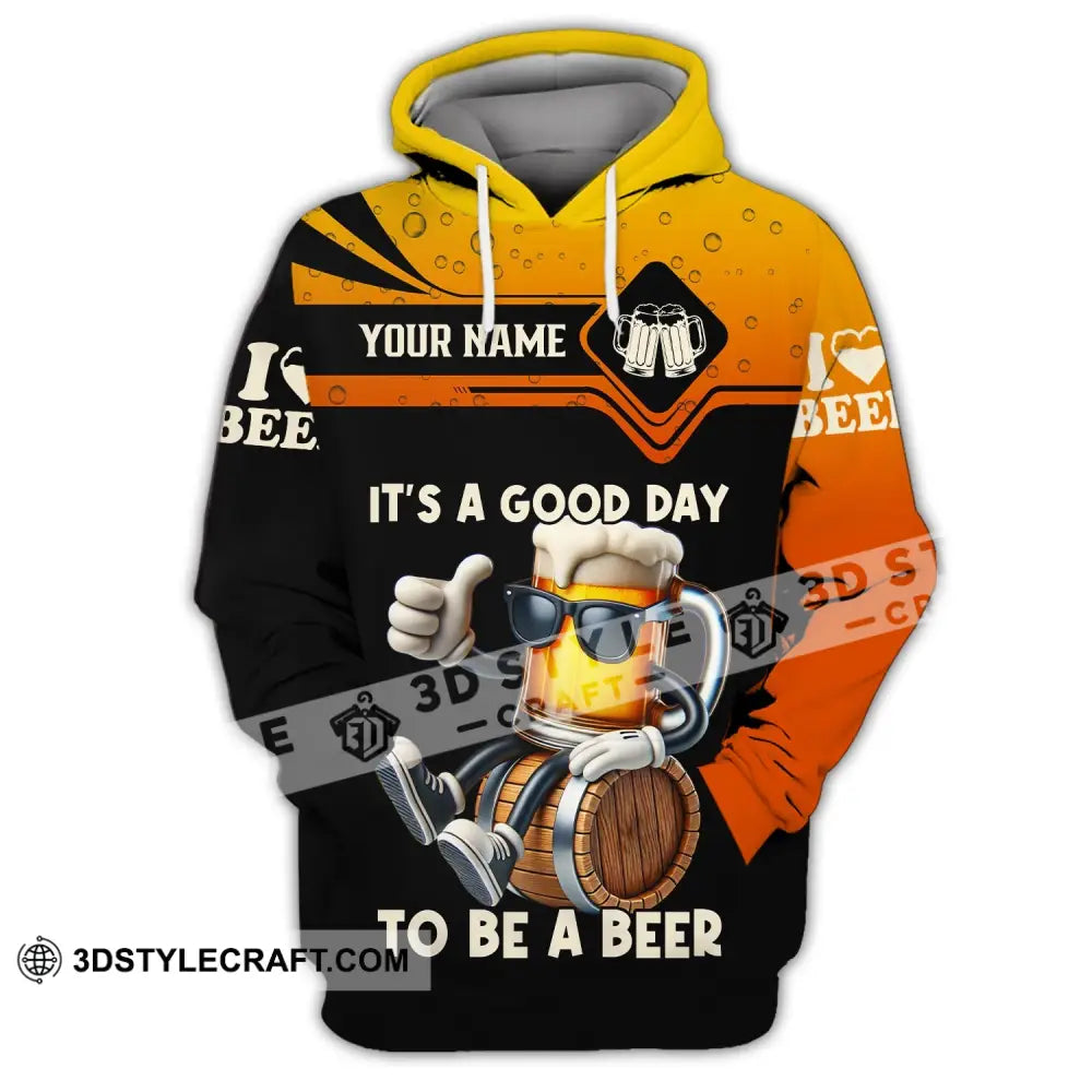 Unisex Shirt Custom Name Beer Gift For Lover Hoodie / S T-Shirt