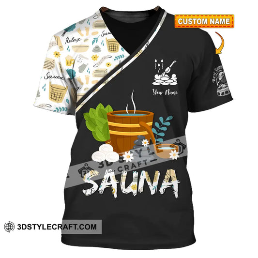 Unisex Shirt - Custom Name Best Sauna Relax T-Shirt