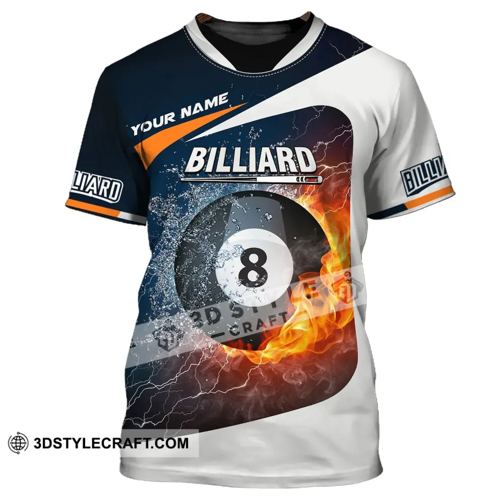 Unisex Shirt - Custom Name Billiards Balls Number 8 T-Shirt / S T-Shirt