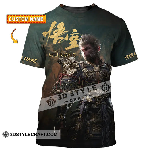 Unisex Shirt - Custom Name Black Myth Wukong General T-Shirt