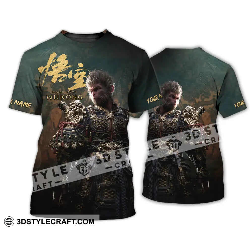 Unisex Shirt - Custom Name Black Myth Wukong General T-Shirt / S T-Shirt