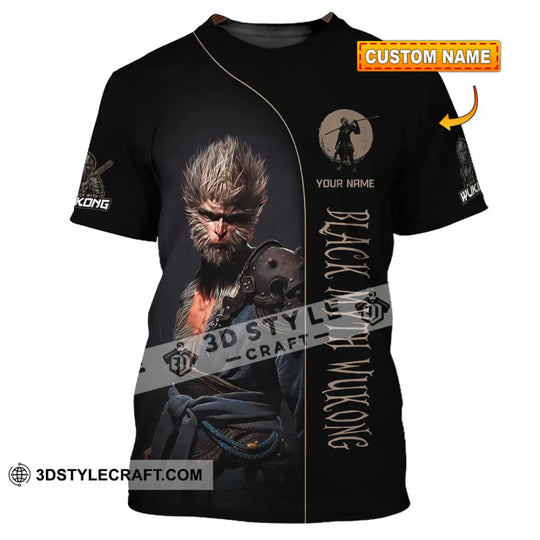 Unisex Shirt, Custom Name Black Myth Wukong Shirt, Wukong T-Shirt Hoodie Long Sleeve Shirt style option 1