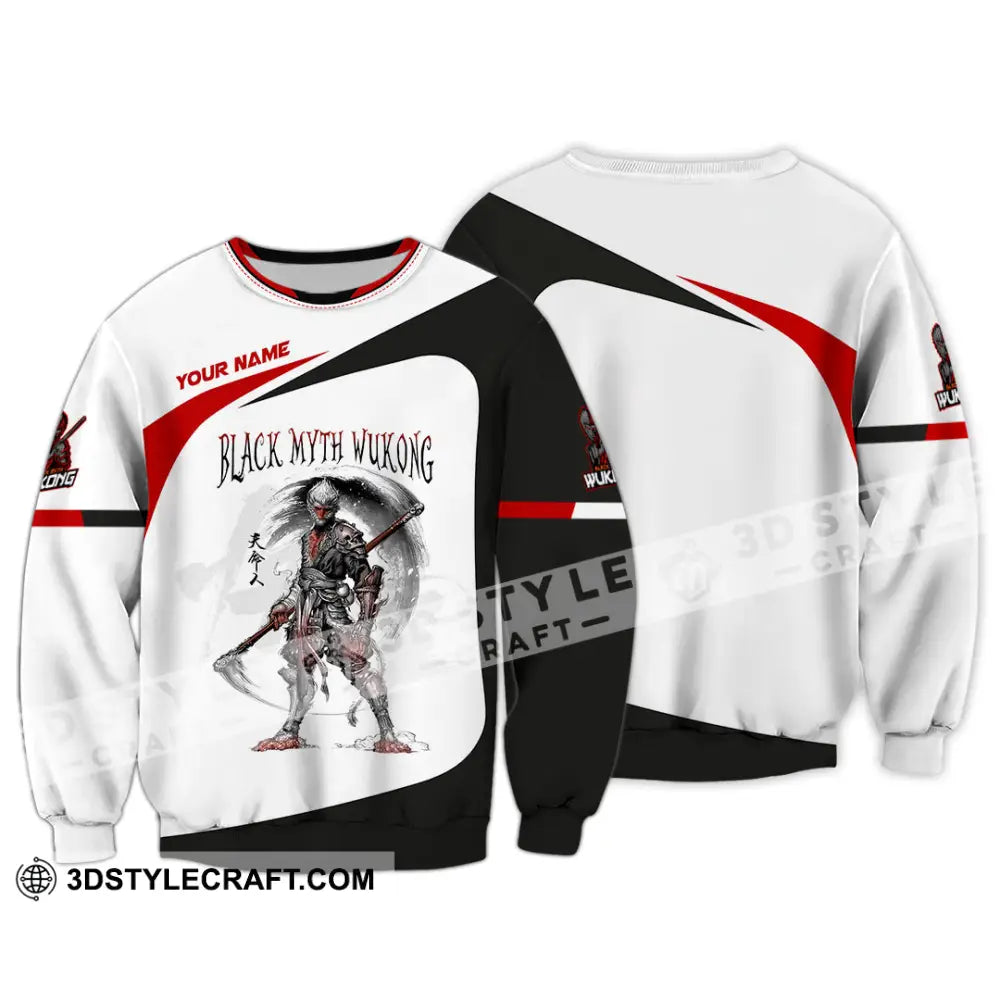 Unisex Shirt Custom Name Black Myth Wukong T-Shirt Hoodie Long Sleeve / S T-Shirt