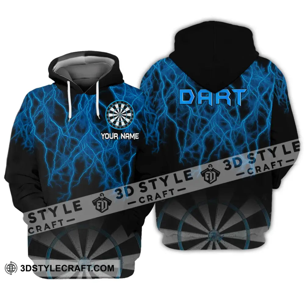 Unisex Shirt - Custom Name Blue Dart Hoodie / S T-Shirt