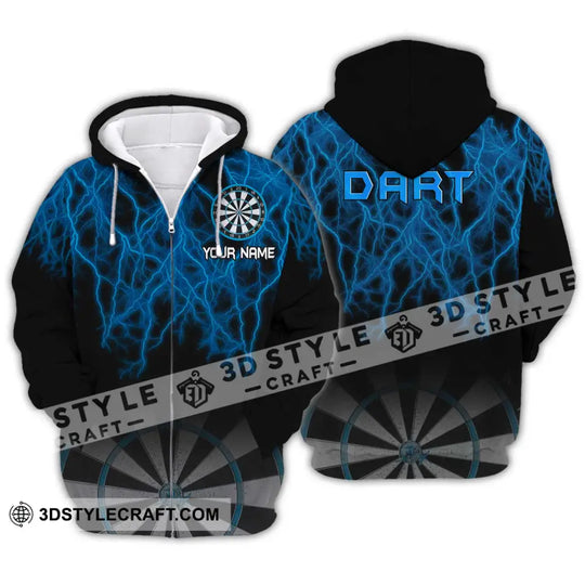 Unisex Shirt - Custom Name Shirt Blue Dart style option 2