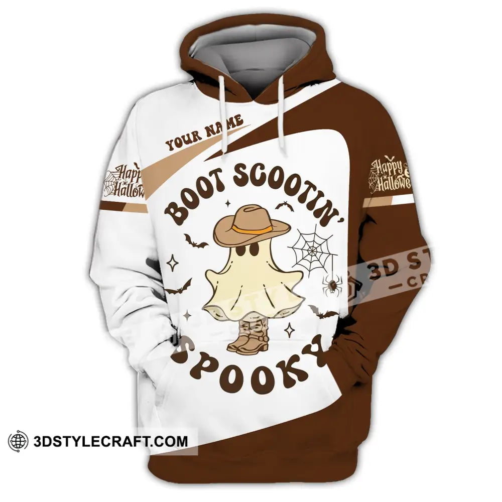 Unisex Shirt - Custom Name Boot Scootin Spooky Hoodie / S T-Shirt