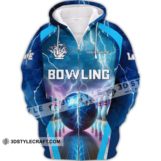 Unisex Shirt, Custom Name Bowling Shirt, Bowling Club Hoodie Shirt, Bowling Player Gift style option 3
