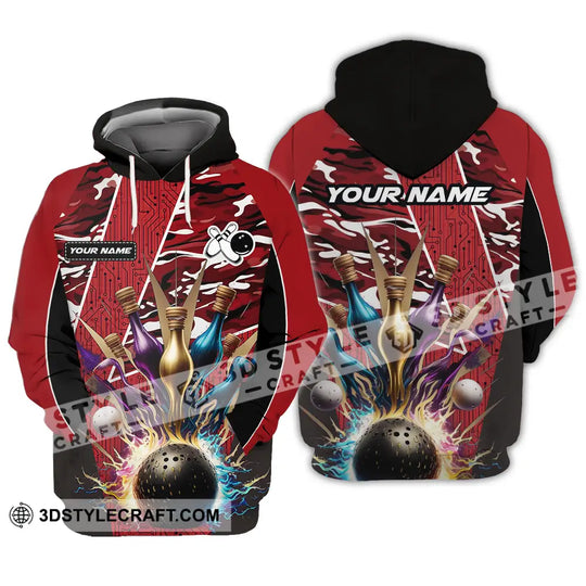 Unisex Shirt - Custom Name Shirt Bowling Player style option 4