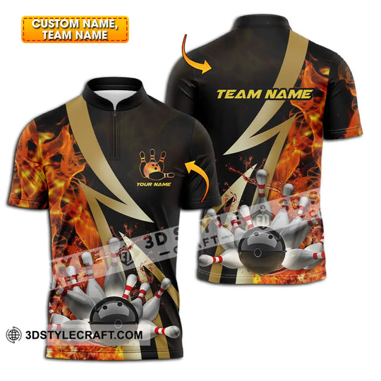 Unisex Shirt - Custom Name Shirt Bowling Player style option 1