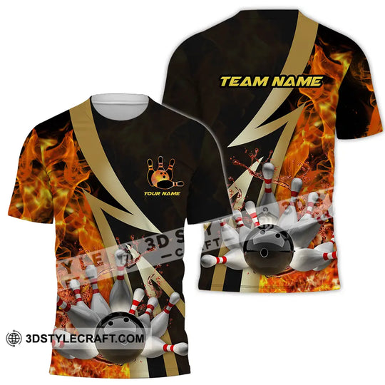 Unisex Shirt - Custom Name Shirt Bowling Player style option 2