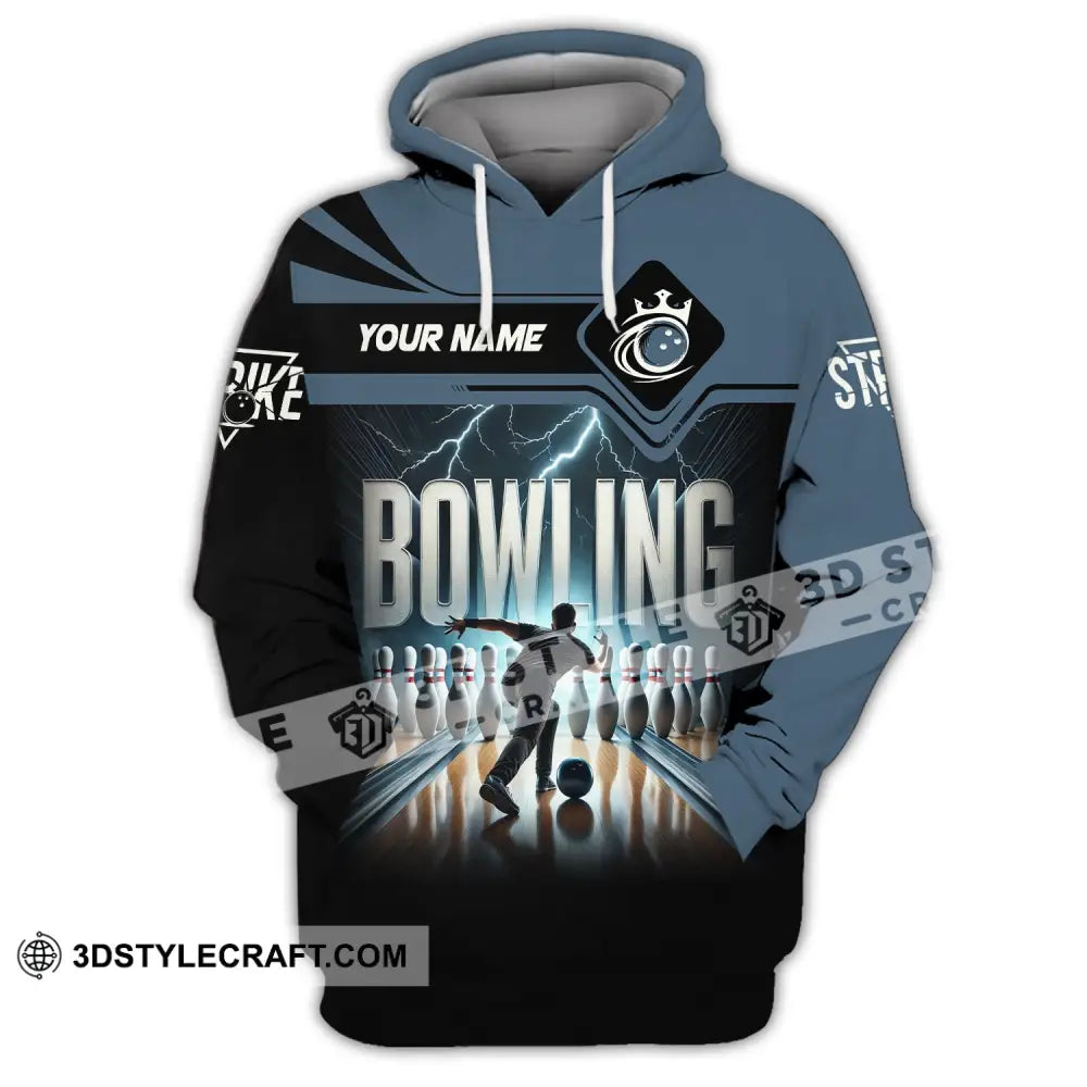 Unisex Shirt Custom Name Bowling Polo Long Sleeve Love T-Shirt Hoodie / S T-Shirt