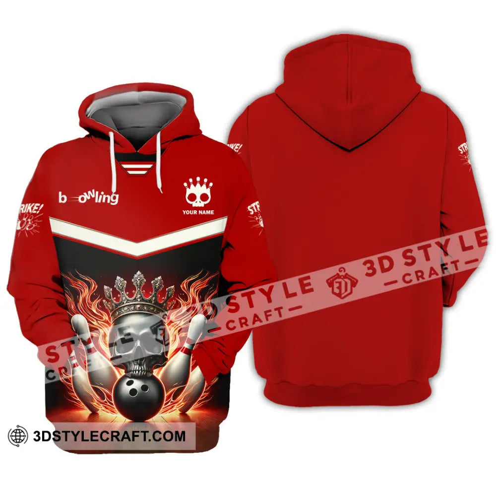 Unisex Shirt Custom Name Bowling Polo Long Sleeve T-Shirt Hoodie / S T-Shirt