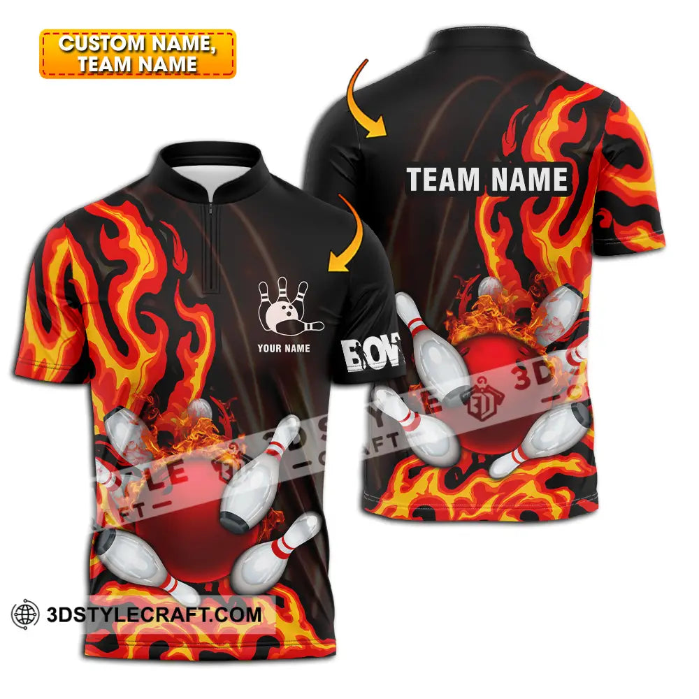 Unisex Shirt - Custom Name Bowling T-Shirt