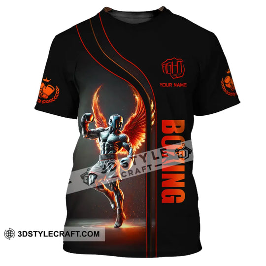 Unisex Shirt, Custom Name Boxing Shirt, Boxing Long Sleeve, Boxing T-Shirt style option 2