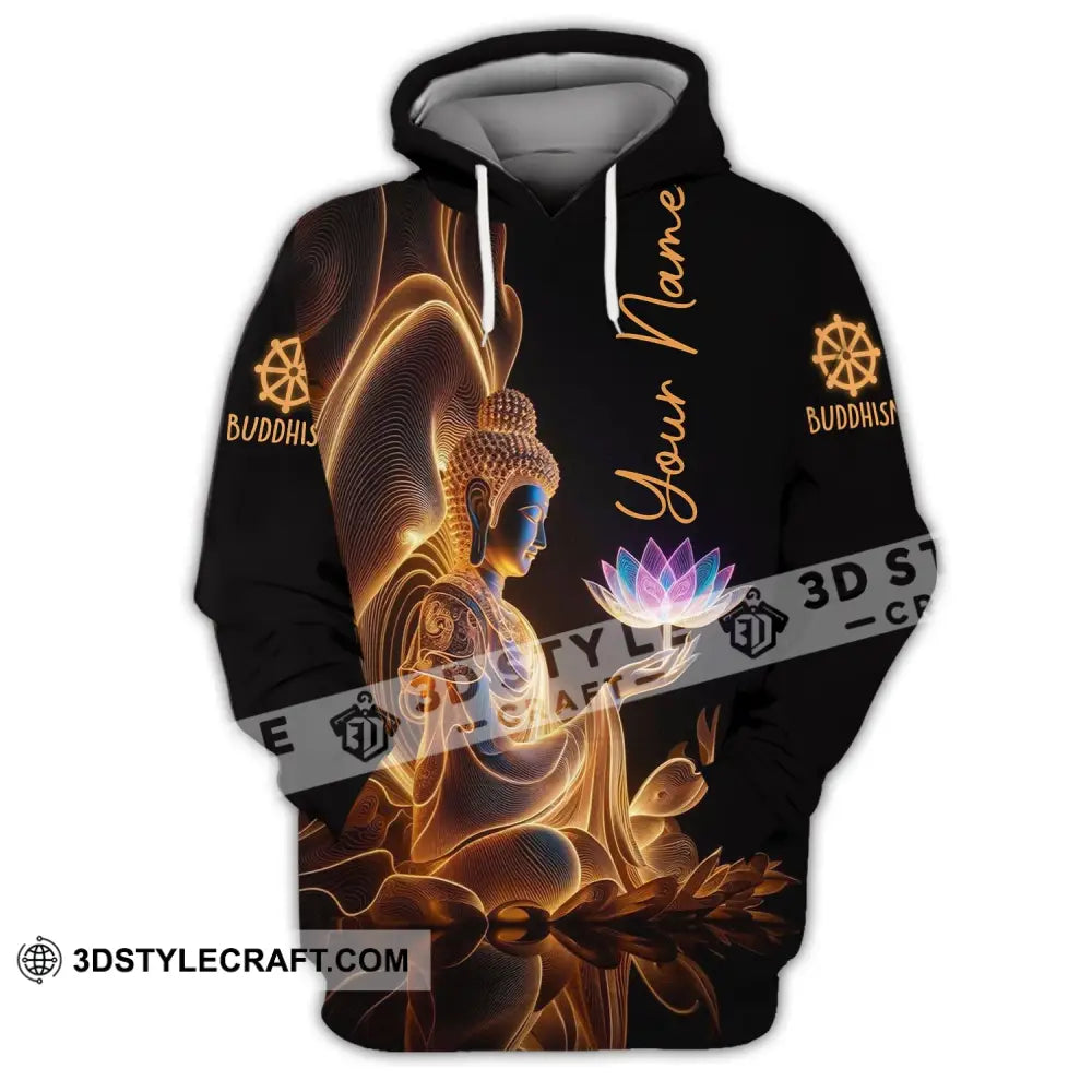 Unisex Shirt - Custom Name Buddha Hoodie / S T-Shirt