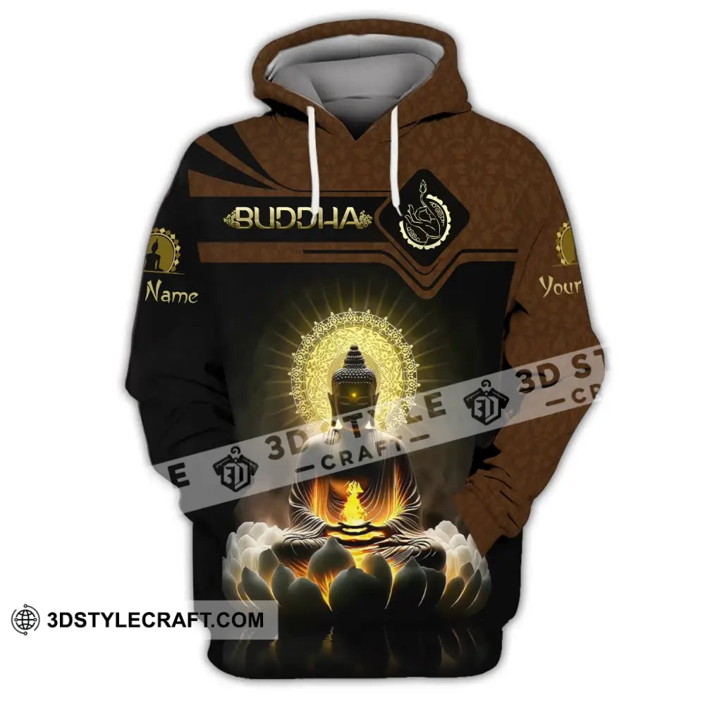 Unisex Shirt Custom Name Buddha Polo Long Sleeve T-Shirt Hoodie / S T-Shirt