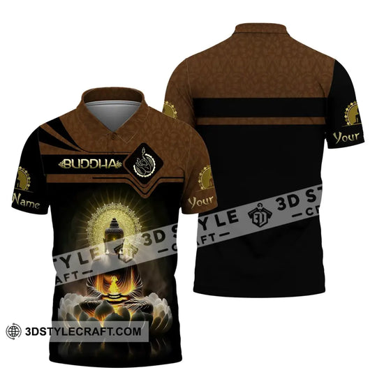 Unisex Shirt, Custom Name Buddha Shirt, Buddha Polo Long Sleeve T-Shirt style option 4
