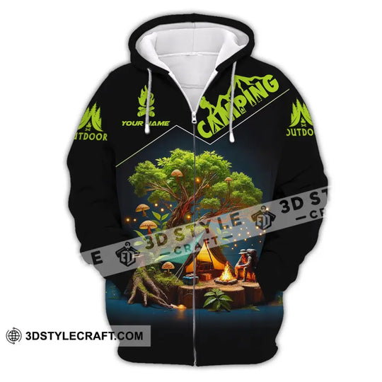 Unisex Shirt, Custom Name Camping Shirt, Gift for Camping Lover style option 3