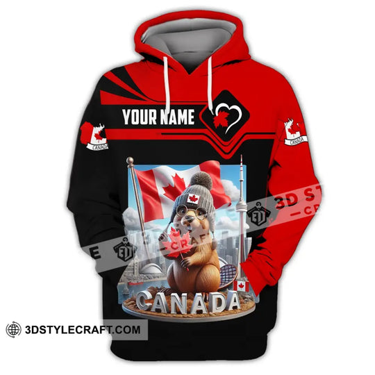 Unisex Shirt - Custom Name Shirt Canada Icons style option 2