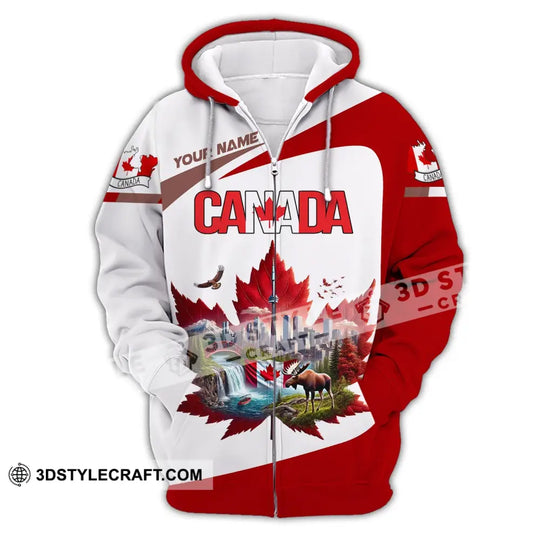 Unisex Shirt, Custom Name Canada Shirt, Canada Love T-Shirt style option 3