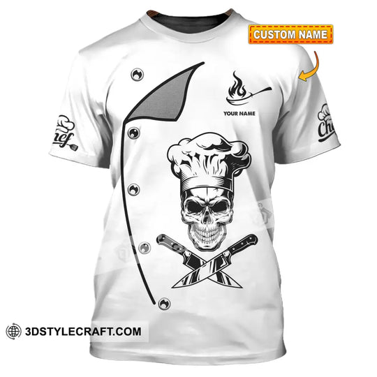 Unisex Shirt, Custom Name Chef Shirt, Chef Apparel, Chef Polo Long Sleeve, Cooking Love T-Shirt style option 1