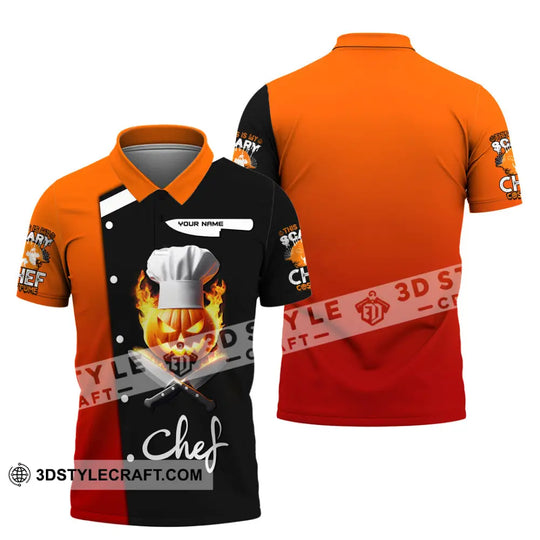 Unisex Shirt, Custom Name Chef Shirt, Chef Apparel, Chef Polo Long Sleeve, Cooking Love T-Shirt style option 4
