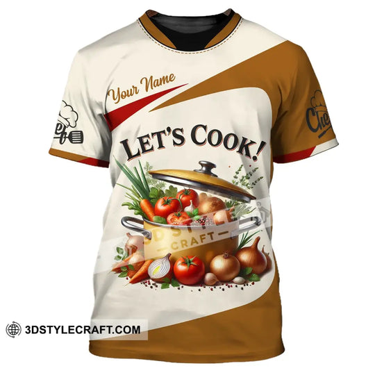 Unisex Shirt, Custom Name Chef Shirt, Chef Apparel, Chef Polo Long Sleeve, Cooking Love T-Shirt style option 2