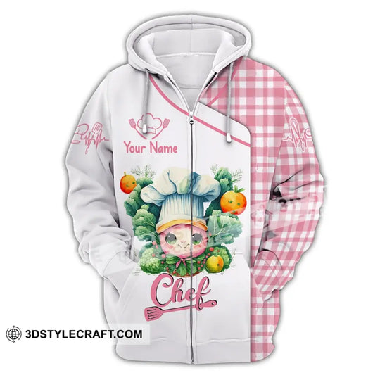 Unisex Shirt, Custom Name Chef Shirt, Chef Apparel, Chef Polo Long Sleeve, Cute Chef T-Shirt style option 3