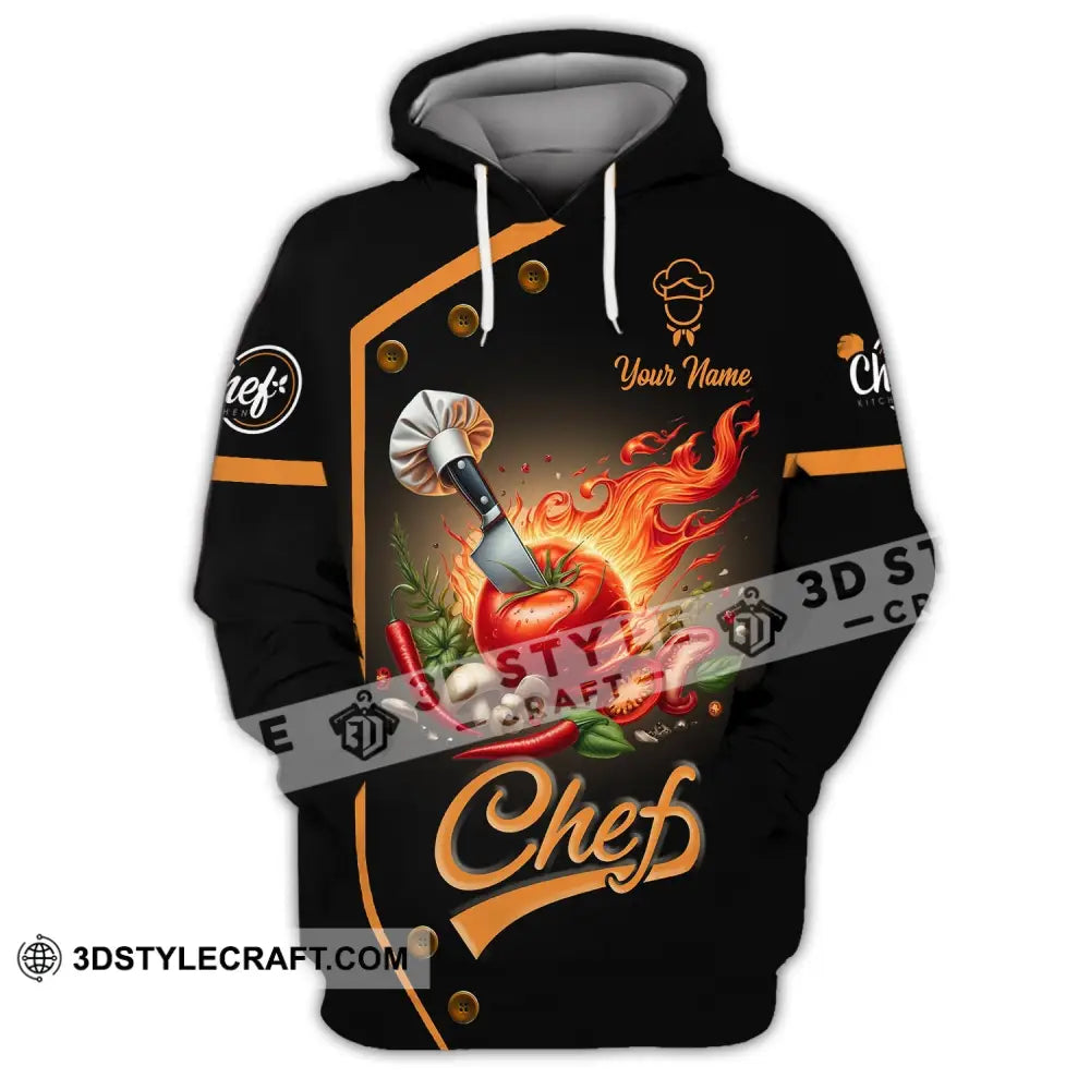 Unisex Shirt Custom Name Chef Chefs Gift Apparel Hoodie / S T-Shirt