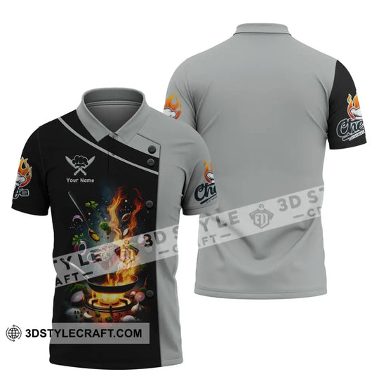 Unisex Shirt, Custom Name Chef Shirt, Shirt for Chefs, Chef Apparel, Gift for Cooking Lovers style option 4