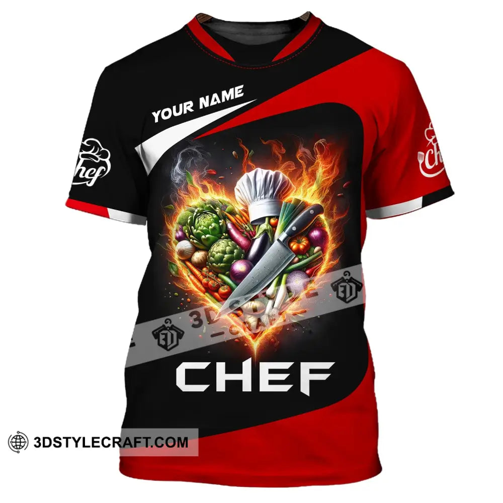 Unisex Shirt Custom Name Chef For Chefs Apparel Gift Cooking Lovers T-Shirt / S