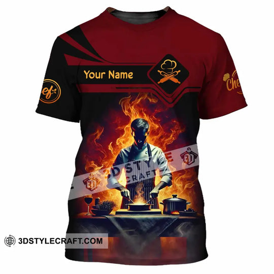 Unisex Shirt, Custom Name Chef Shirt, Gift for Chefs style option 2